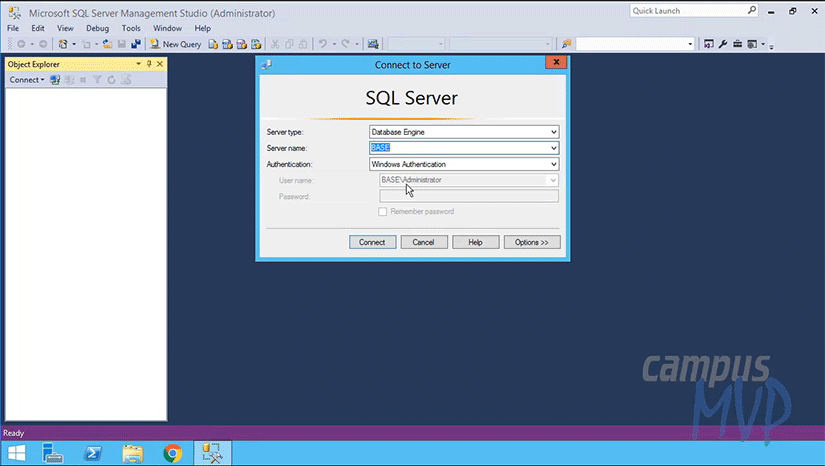 Conexión a una base de datos en SQL Server