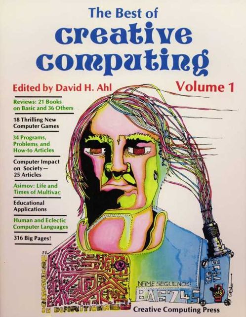 Imagen de la segunda portada "Best of Creative Computing Volume1" de Creative Computing Press, año 1976