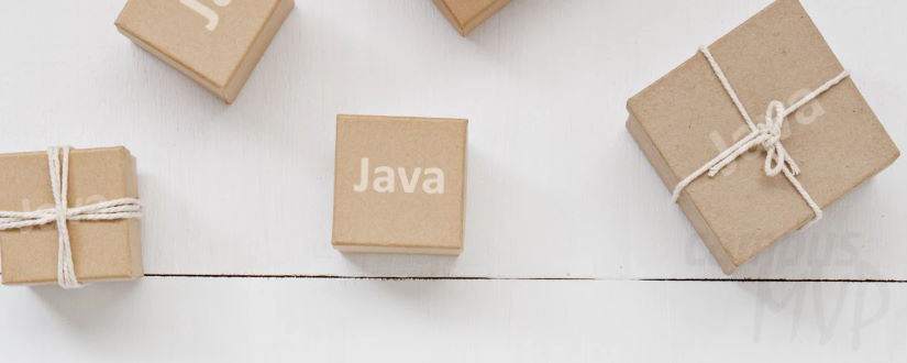 Imagen ornamental. Cajas con Java escrito en la tapa. Foto original de Leone Venter en Unsplash