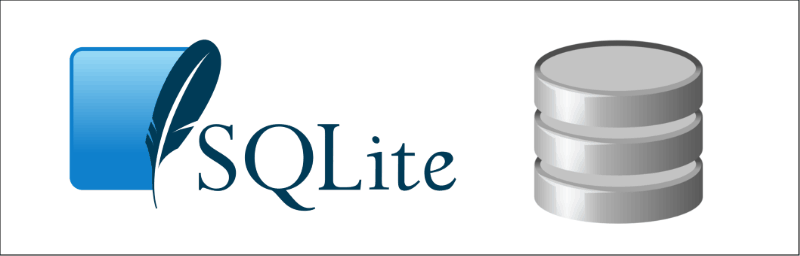 Imagen ornamental con los logos de SQLite y de DB Browser for SQLite