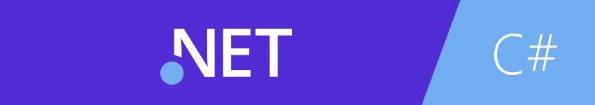 Logo de la plataforma .NET y C#