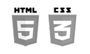 Logos de HTML5 y CSS3