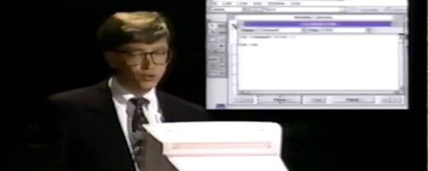 Bill Gates presentando Visual Basic 1.0