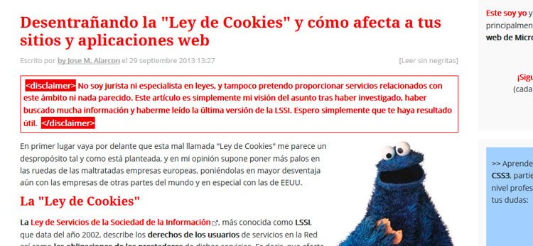 Ley de cookies y cómo afecta al desarrollo web