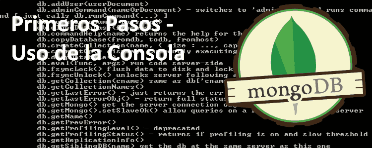 MongoDB-PrimerosPasos-Uso-Consola