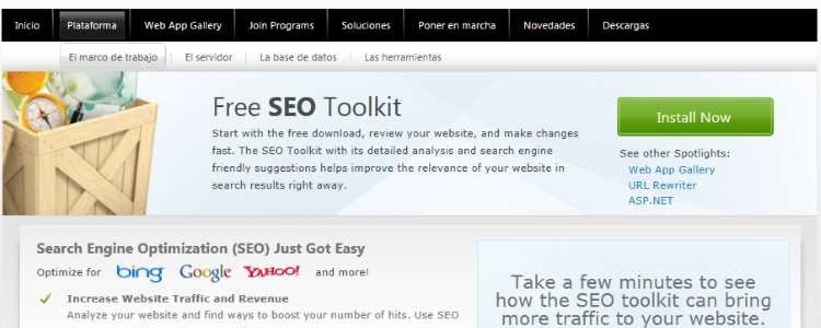 Microsoft Free SEO Toolkit: optimiza tus webs para los buscadores