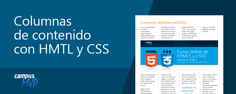 Un vistazo a las columnas responsive en HTML5 y CSS3