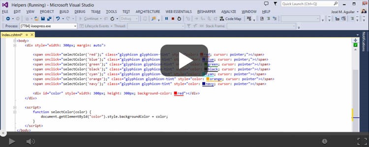 VIDEO: Simplificar vistas ASP.NET MVC utilizando helpers personalizados